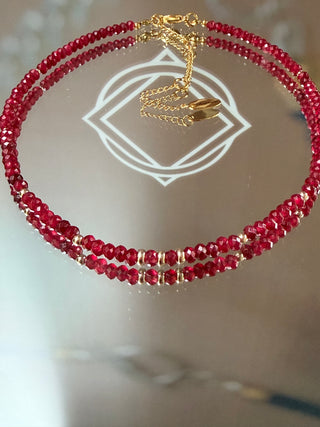 Chalcedony 9k Gold Necklace