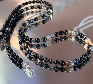 Sulemani Agate Men’s Necklace – Contemporary Asymmetry Design