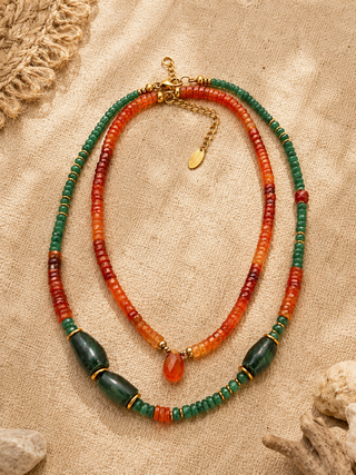 Emerald Sunset Necklace