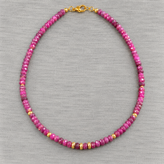 Ruby Radiance | Premium Natural Ruby & 9K Gold Necklace