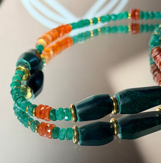 Emerald Sunset Necklace