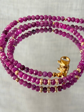 Ruby Radiance | Premium Natural Ruby & 9K Gold Necklace