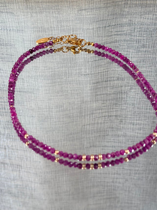 Ruby Radiance | Premium Natural Ruby & 9K Gold Necklace