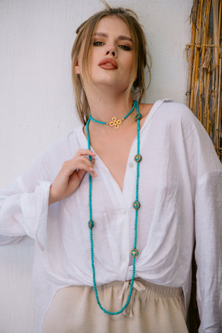 Long Turquoise Multiway Necklace