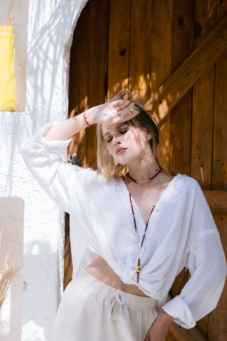 Red Wine Jade Multiway Necklace