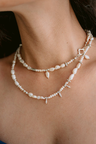 Pearl Harmony | Freshwater Pearl & Sterling Silver Necklace