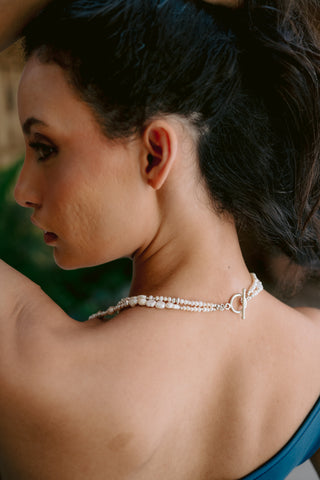 Pearl Harmony | Freshwater Pearl & Sterling Silver Necklace