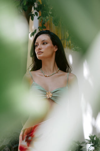 Green Serenity | Peridot & Freshwater Pearl Necklace