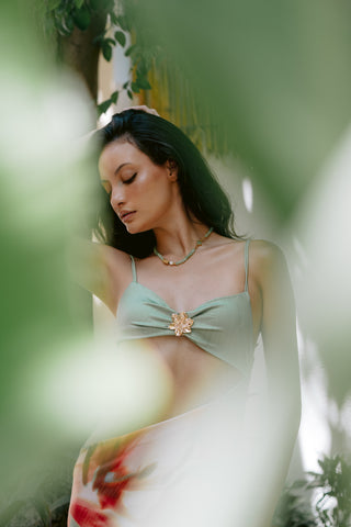 Green Serenity | Peridot & Freshwater Pearl Necklace