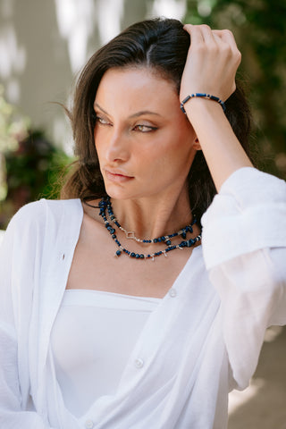 Azure Expression | Lapis Lazuli & Sterling Silver Necklace
