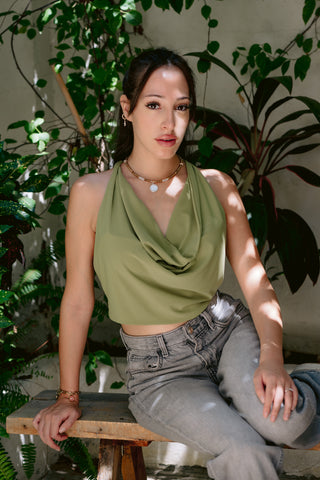 Golden Pearl & Sterling Silver Coin Necklace