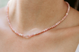 Rosé Harmony | Premium Rhodochrosite & 9K Gold Necklace
