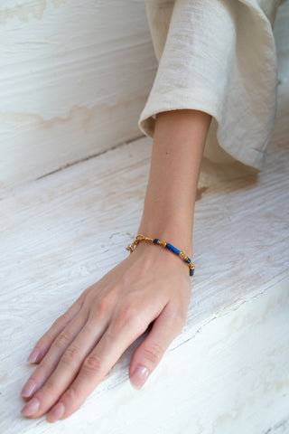 Azure Spark | Lapis Lazuli Bracelet
