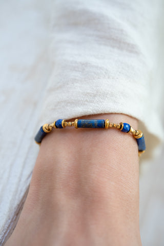 Azure Spark | Lapis Lazuli Bracelet