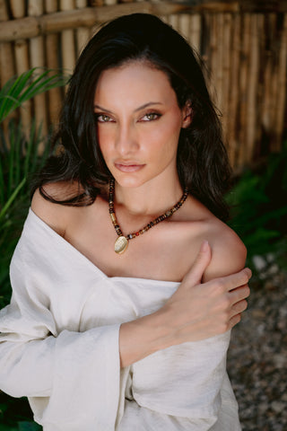 Earthly Glow | Agate & Genuine Amber Necklace
