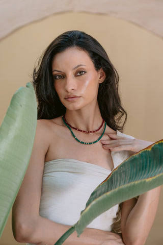 Ruby Allure | Genuine Ruby & 9K Gold Necklace