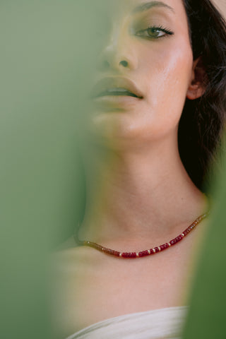 Ruby Allure | Genuine Ruby & 9K Gold Necklace