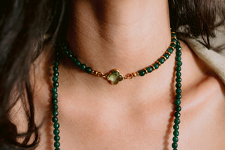 Green Enigma | Genuine Green Agate Multiway Necklace
