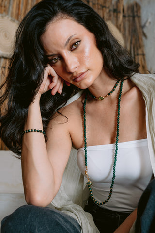 Green Enigma | Genuine Green Agate Multiway Necklace