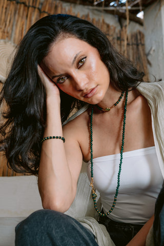 Green Enigma | Genuine Green Agate Multiway Necklace