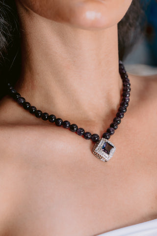 Royal Amethyst | Amethyst & Sterling Silver Statement Necklace
