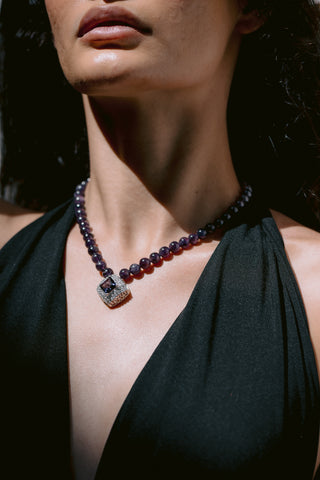 Royal Amethyst | Amethyst & Sterling Silver Statement Necklace