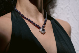 Royal Amethyst | Amethyst & Sterling Silver Statement Necklace