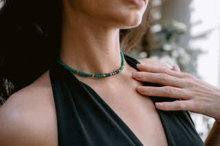 Emerald Essence | Zambian Emerald & 9K Gold Necklace
