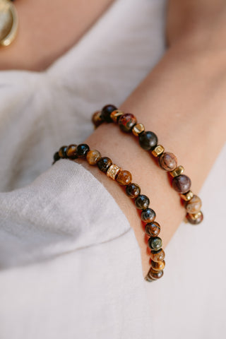 Earth Mosaic | Genuine Picasso Jasper Bracelet
